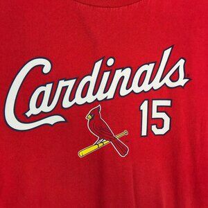 Vtg St Louis Cardinals Matt Holliday #15 Red TShirt 2XL MLB Genuine Merchandise